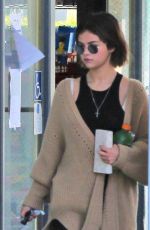 SELENA GOMEZ at a Gas Station in Los Angeles 03/28/2018