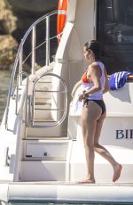 SELENA GOMEZ in Bikini at a Yacht in Sydney Harbour 03/19/2018