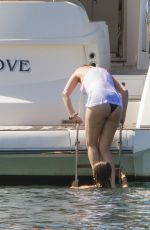 SELENA GOMEZ in Bikini at a Yacht in Sydney Harbour 03/19/2018