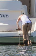 SELENA GOMEZ in Bikini at a Yacht in Sydney Harbour 03/19/2018