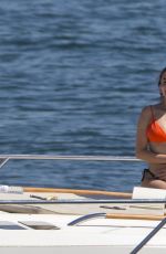 SELENA GOMEZ in Bikini at a Yacht in Sydney Harbour 03/19/2018