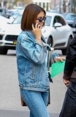 SELENA GOMEZ in Ripped Jeans Out in Beverly Hills 03/16/2018