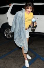 SELENA GOMEZ Leaves Roller Skating in Glendale 03/27/2018