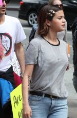 SELENA GOMEZ Marches at Anti-gun March for Our Lives Rally in Los Angeles 03/24/2018