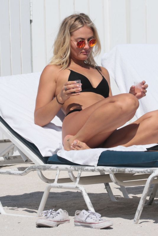 SELENA WEBER in Bikini on the Beach in Miami 03/07/2018