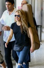 SHAKIRA Arrives at Airport in Miami 03/07/2018