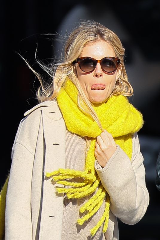 SIENNA MILLER Out in New York 03/01/2018