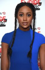 SIMONA BROWN at Empire Film Awards in London 03/18/2018