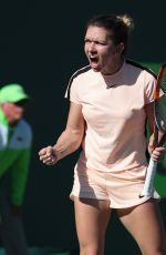 SIMONA HALEP at 2018 Miami Open in Key Biscayne 03/22/2018