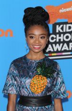 SKAI JACKSON at 2018 Kids’ Choice Awards in Inglewood 03/24/2018