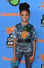 SKAI JACKSON at 2018 Kids’ Choice Awards in Inglewood 03/24/2018