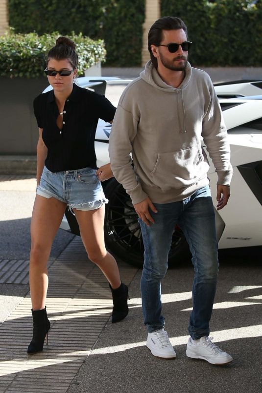 SOFIA RICHIE and Scott Disick Shopping at Barneys New York in Beverly Hills 03/08/2018
