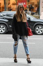 SOFIA VERGARA in Ripped Jeans Out in Beverly Hills 03/20/2018