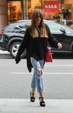 SOFIA VERGARA in Ripped Jeans Out in Beverly Hills 03/20/2018