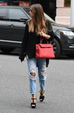 SOFIA VERGARA in Ripped Jeans Out in Beverly Hills 03/20/2018