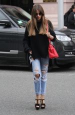 SOFIA VERGARA in Ripped Jeans Out in Beverly Hills 03/20/2018