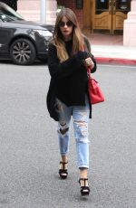 SOFIA VERGARA in Ripped Jeans Out in Beverly Hills 03/20/2018
