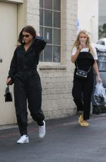 SOFIE RICHIE and LOTTIE MOSS Leaves Nail Salon in Beverly Hills 02/09/2018