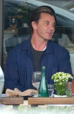 SOPHIA THOMALLA and Gavin Rossdale at Via Alloro in Beverly Hills 03/07/2018