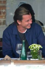SOPHIA THOMALLA and Gavin Rossdale at Via Alloro in Beverly Hills 03/07/2018