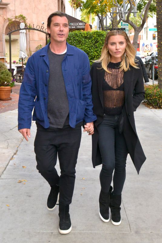 SOPHIA THOMALLA and Gavin Rossdale at Via Alloro in Beverly Hills 03/07/2018