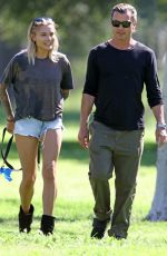 SOPHIA THOMALLA and Gavin Rossdale Out at a Park in Los Angeles 03/29/2018