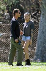 SOPHIA THOMALLA and Gavin Rossdale Out at a Park in Los Angeles 03/29/2018