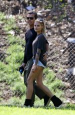 SOPHIA THOMALLA and Gavin Rossdale Out at a Park in Los Angeles 03/29/2018