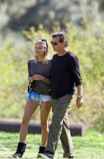 SOPHIA THOMALLA and Gavin Rossdale Out at a Park in Los Angeles 03/29/2018