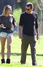 SOPHIA THOMALLA and Gavin Rossdale Out at a Park in Los Angeles 03/29/2018