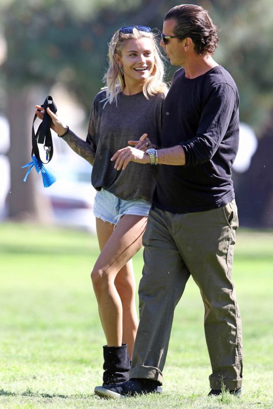 SOPHIA THOMALLA and Gavin Rossdale Out at a Park in Los Angeles 03/29/2018