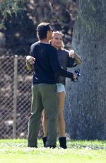SOPHIA THOMALLA and Gavin Rossdale Out at a Park in Los Angeles 03/29/2018