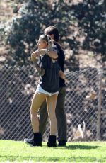 SOPHIA THOMALLA and Gavin Rossdale Out at a Park in Los Angeles 03/29/2018