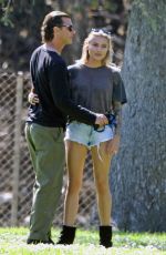 SOPHIA THOMALLA and Gavin Rossdale Out at a Park in Los Angeles 03/29/2018