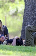 SOPHIA THOMALLA and Gavin Rossdale Out at a Park in Los Angeles 03/29/2018