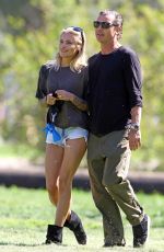 SOPHIA THOMALLA and Gavin Rossdale Out at a Park in Los Angeles 03/29/2018
