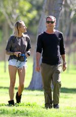 SOPHIA THOMALLA and Gavin Rossdale Out at a Park in Los Angeles 03/29/2018