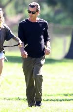 SOPHIA THOMALLA and Gavin Rossdale Out at a Park in Los Angeles 03/29/2018