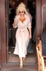 SOPHIA VEGAS WOLLERSHEIN Leaves Il Pastaio in Beverly Hills 03/07/2018