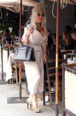 SOPHIA VEGAS WOLLERSHEIN Leaves Il Pastaio in Beverly Hills 03/07/2018