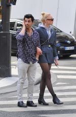 SOPHIE TURNER and Joe Jonas Out Shopping in Paris 03/05/2018