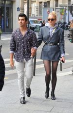 SOPHIE TURNER and Joe Jonas Out Shopping in Paris 03/05/2018