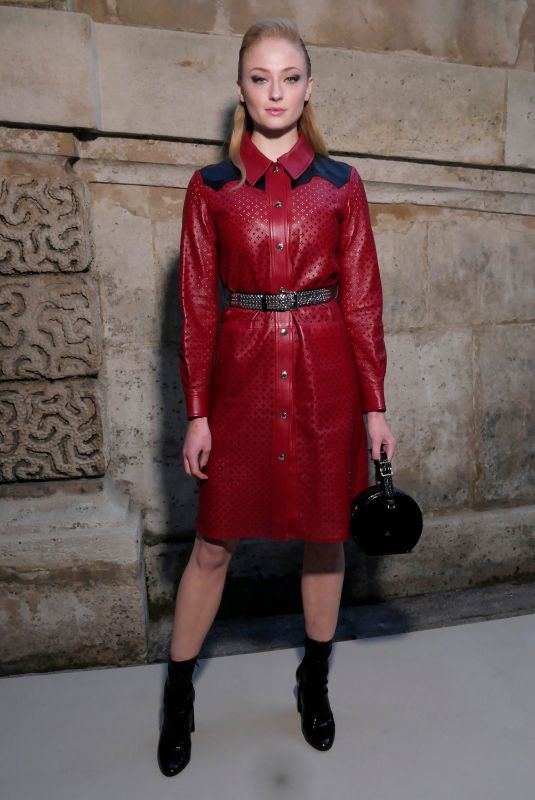 SOPHIE TURNER at Louis Vuitton Fashion Show in Paris 03/06/2018