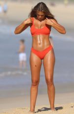 STEPH CLAIR SMITH in Bikini on the Set of a Photoshoot at Bondi Beach 03/29/2018