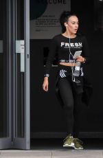 STEPHANIE DAVIS Leaves a Gym in Liverpool 03/30/2018