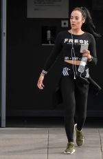 STEPHANIE DAVIS Leaves a Gym in Liverpool 03/30/2018