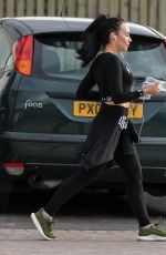 STEPHANIE DAVIS Leaves a Gym in Liverpool 03/30/2018