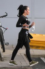 STEPHANIE DAVIS Leaves a Gym in Liverpool 03/30/2018