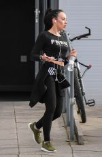 STEPHANIE DAVIS Leaves a Gym in Liverpool 03/30/2018