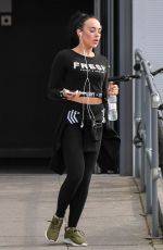 STEPHANIE DAVIS Leaves a Gym in Liverpool 03/30/2018